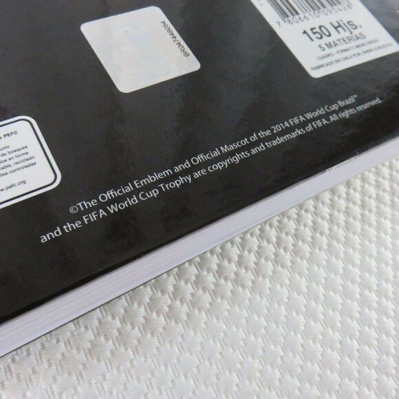 FIFA World Cup Brazil 2014 Official Emblem Futbol Notes Notebook New - Picture 11 of 11
